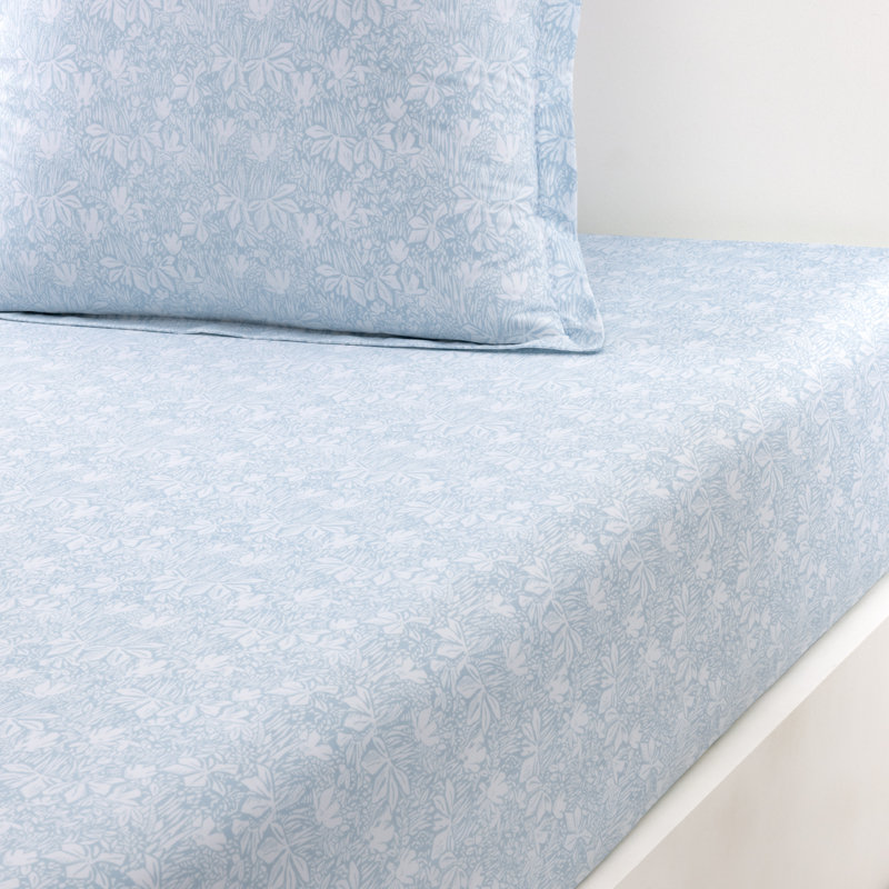 Capri Fitted Sheet, Aqua, California King Fitted Sheet