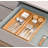 Bamboo Drawer Organizer, Stackable Utensil Organizer