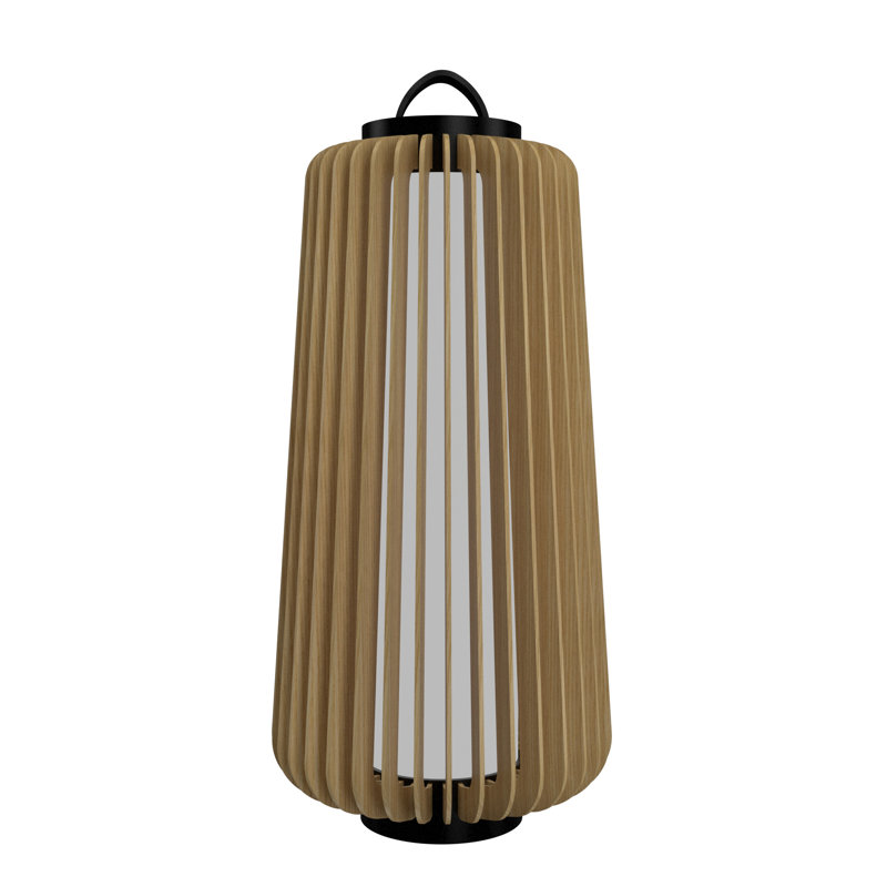 Stecche Di Legno Desk Table Lamp, 25.94" H x 12.87" W x 12.87" D, Sand