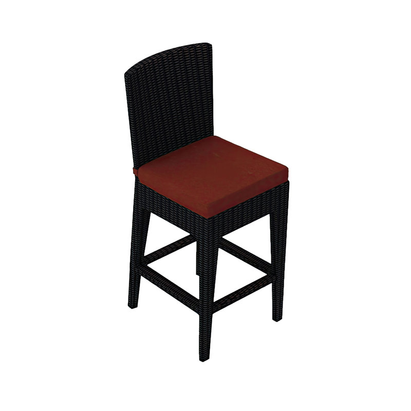 Urbana Outdoor Bar Stool, Canvas Natural Sunbrella® Canvas, 25" H