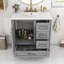 Ensemble de meuble-lavabo 30 po avec lavabo en céramique, armoire de rangement et 3 tiroirs-1817015562