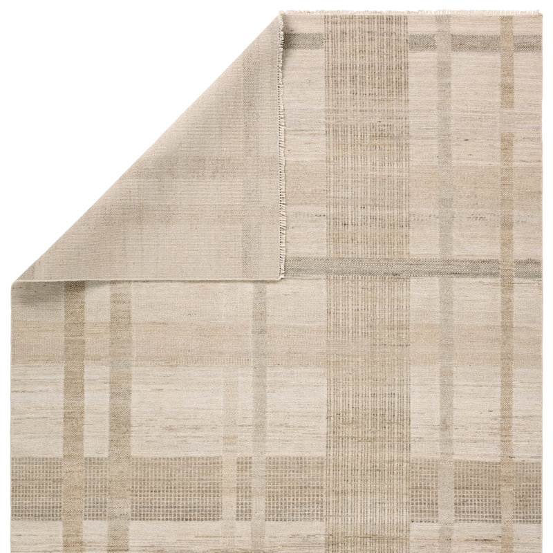 Jaipur Living Digon CEN02 Handknotted Stripes Ivory Area Rug (10'x14'), Rectangle 6' x 9'