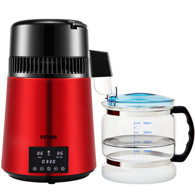 1.1Gal Water Distiller, 0.3Gal/H, 750W Distilled Water Maker Machine