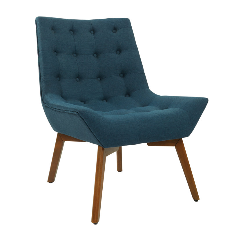 Aliyah 28" Wide Tufted Polyester Side Chair
