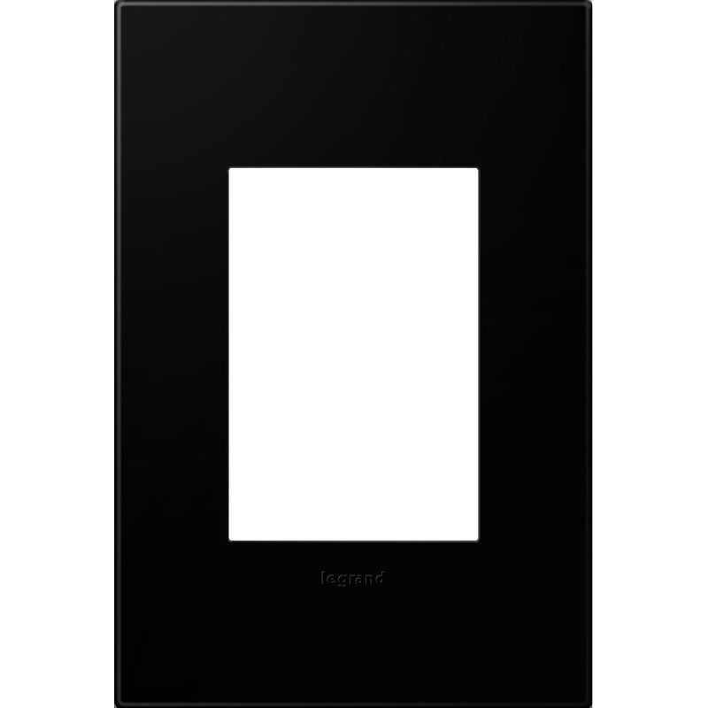 Plaque murale Adorne® 1-Gang + Rocker, Noir encre