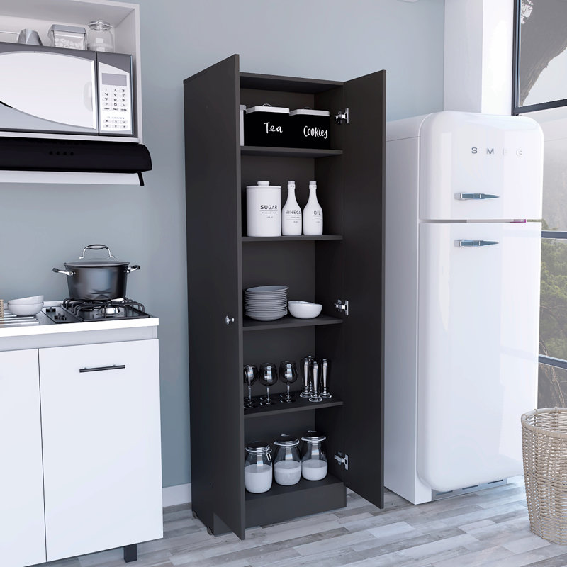 Storage Cabinet Pipestone, Double Door, Black