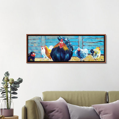 « Cocksure » par Kim Haskins-vue panoramique, reproduction d’art sur toile