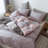 Ensemble de housse de couette réversible en coton 3 pièces. Tissu 100% coton percale. Prélavé doux. Lavable à la machine.-77930152-77930150