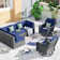 Ensemble de conversation modulaire avec coussins