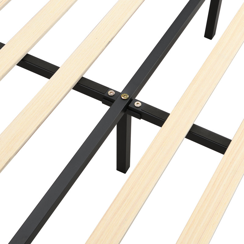 Imca Upholstered Bed, Black, Full/Double