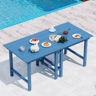 70''L x 32''W Separable Patio Dining Table HDPE