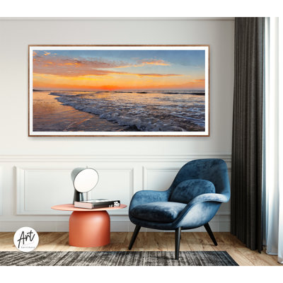 «California Beach», reproduction sur toile ou affiche, art mural horizontal très grand