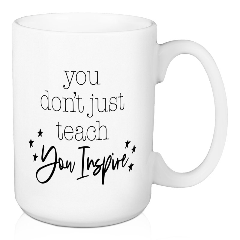 Grande tasse à café n’est pas seulement enseigner