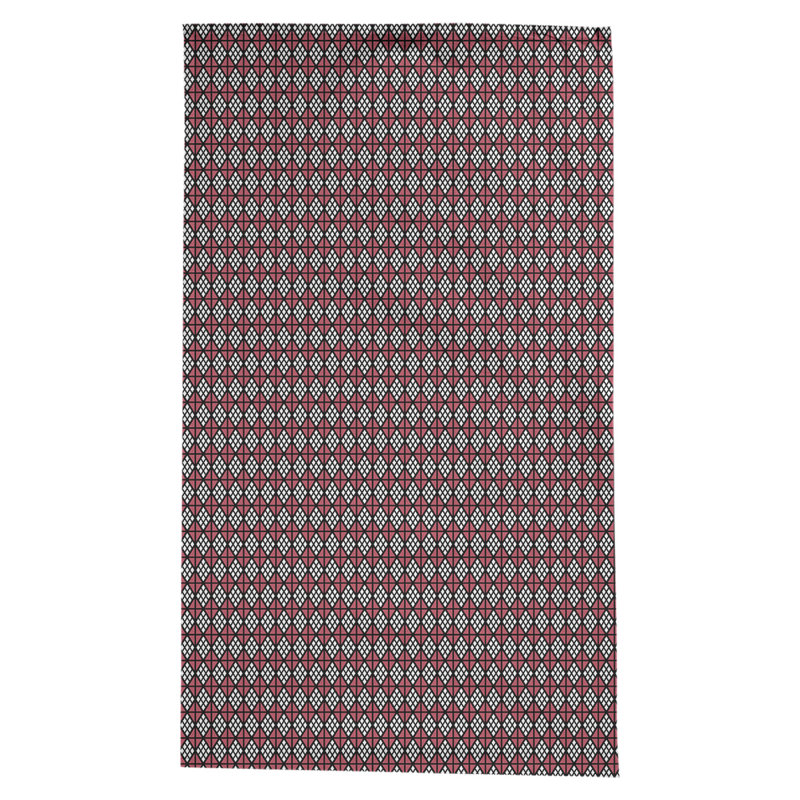 Leffel Diamonds Tablecloth, Black/Red