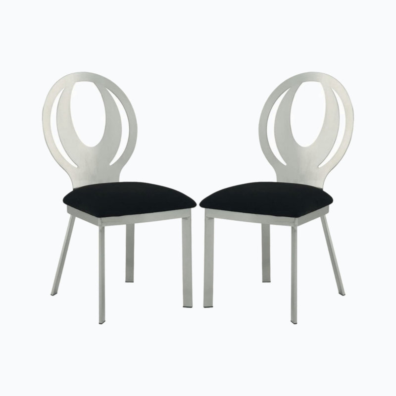 Chaise d'appoint Amorra en noir