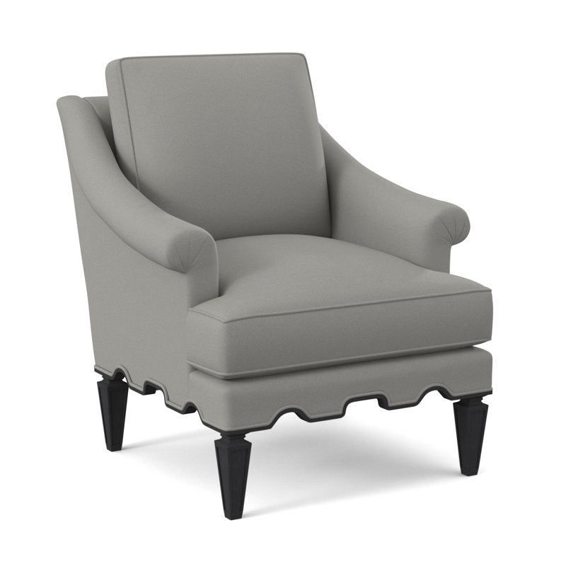 Chaise Palm Beach, Espresso, 100% polyester ivoire Fizz