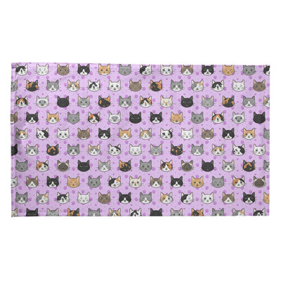 Serviette à thé à motif chat kitty