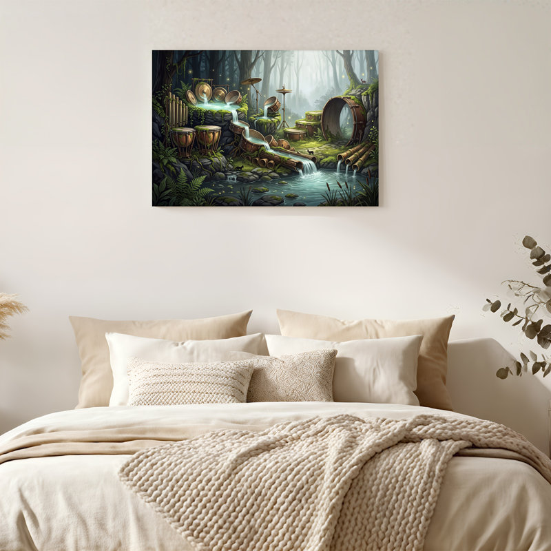 Art mural sur toile Fantasy Forest, 20"H x 30"W