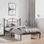 Bralon vidaXL Metal Bed Frame with Headboard & Slats, No Mattress, Easy Assembly-361612558-361612555