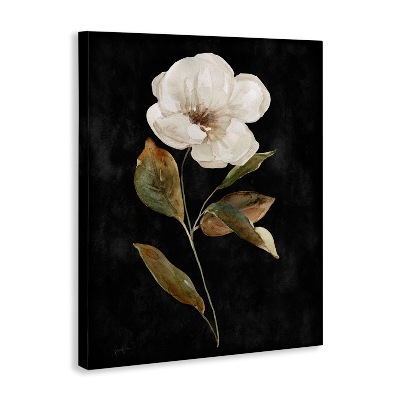 Art mural blanc sur toile blanche par Livi Finn, H 30 po x l 24 po