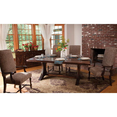 Augusto Extendable Maple Solid Wood Dining Table