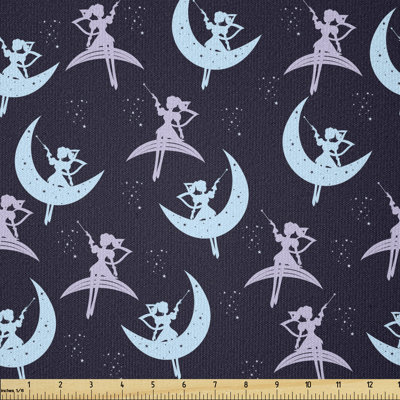 Debroha Flying over Crescent Moon Multi-Purpose Fabric