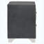Table de chevet grise 2 tiroirs