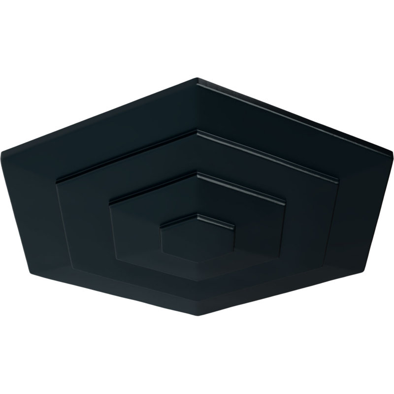 Endurathane Woodruff Ceiling Medallion, 23 1/4"OD x 7/8"P, Night Shade