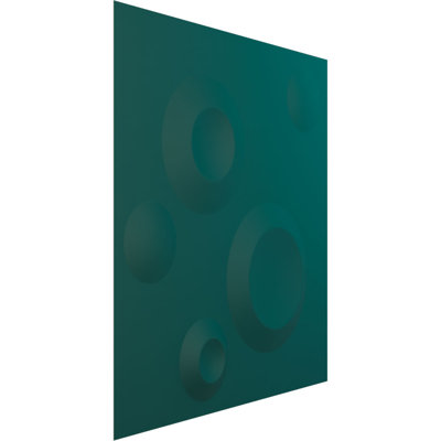Panneau mural 3D décoratif EnduraWall 11 pi 7 po x l 11 7/8 po, gris anthracite métallique (couvre 0,98 pi2)