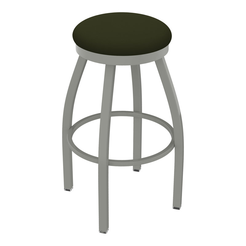 Tabouret pivotant80280 Misha, Vinyle - pin Canter, Noir froissé, Tabouret de comptoir (assise de 25 po de hauteur)