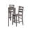 Transitional Style Dining Table Set. Square Shape Table Slat Back Chair Dining Room-1240701508