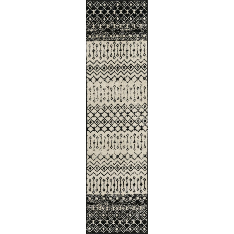 Abstract Indoor Rug, Runner 2'7" x 10'