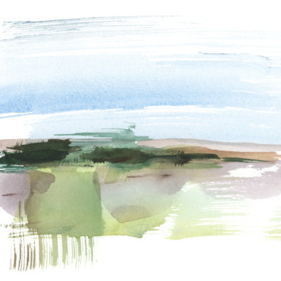 Abstract Wetland I by Ethan Harper - Wrapped Canvas Painting