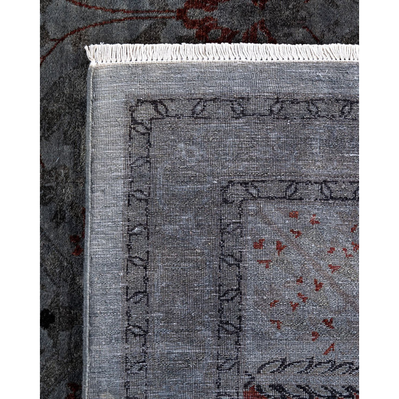Overyed One-of-a-Kind Rectangle 9'2" X 11'9" Hand Knotted Area Rug
