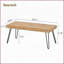 Table basse en placage de bois de frêne moderne