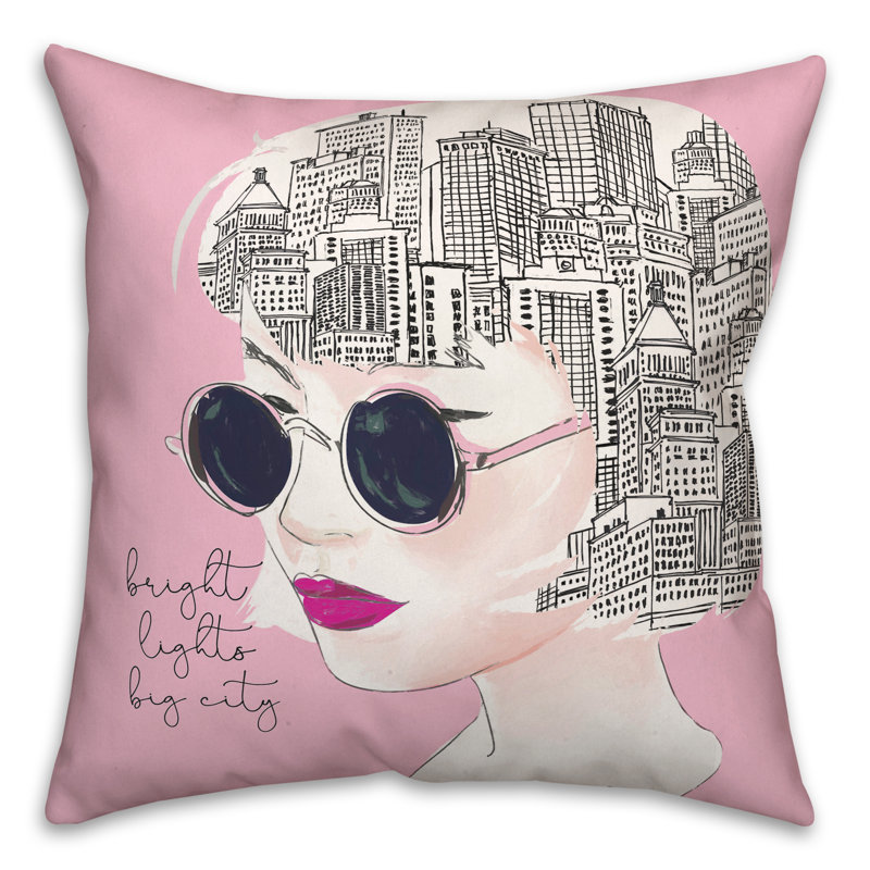  Housse et insert de coussin carré City on My Mind