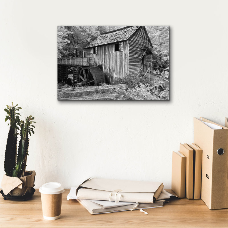 «Cable Mill Cades Cove» par Winthrope Hiers, H 12 po x l 18 po x P 0,75 po