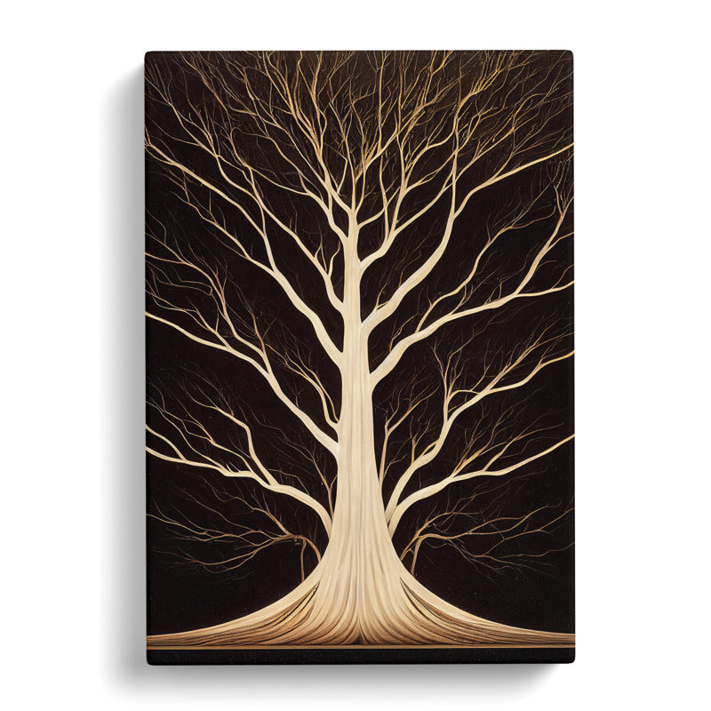 Antique Tree Art No.4 - Wrapped Canvas, 60cm H x 40cm W x 3cm D