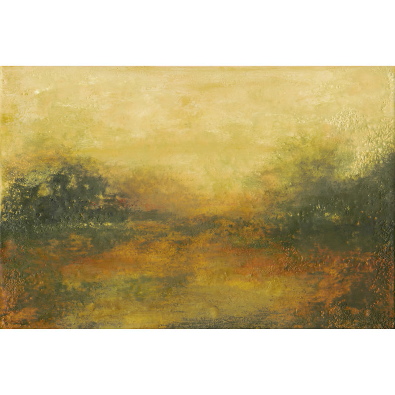 Summer View II by Sharon Gordon - Wrapped Canvas Painting, 61 cm H x 91 cm W, Black Floater Framed