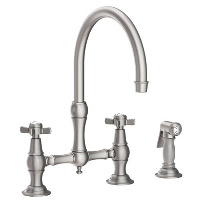 Fairfield Kitchen Bridge Faucet with Side Spray