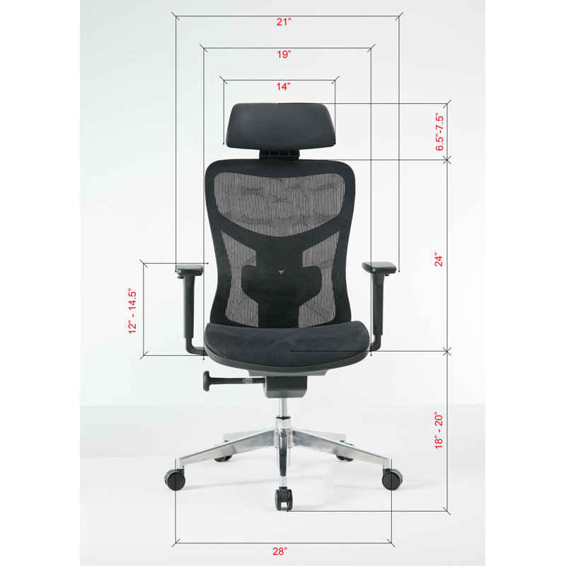 Luxury Office Chair Swivel Task Chair, Black