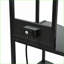 5-Tier Corner Shelf with LED Light &amp; USB Plug, Glass Holder | Metal &amp; MDF | Black