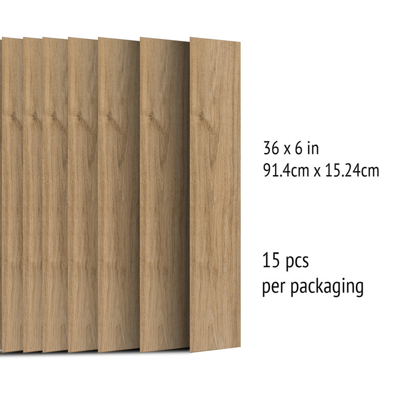 Ackermann Vinyl Wood Look Planks - 100cm x 200cm, Latte Brown