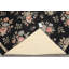 Tapis floral tissé à la main gris anthracite en laine tissé à la main 6x9
