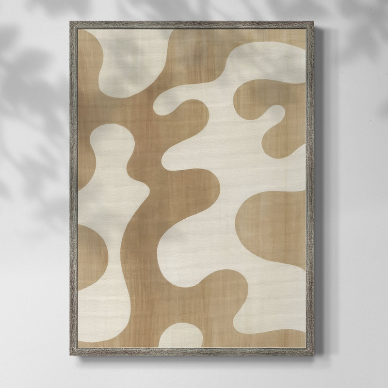 Sienna Ripples I Framed Print - Solid Wood, 11" H x 9" W