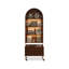 Bibliothèque rotative en bois massif Nut-Brown