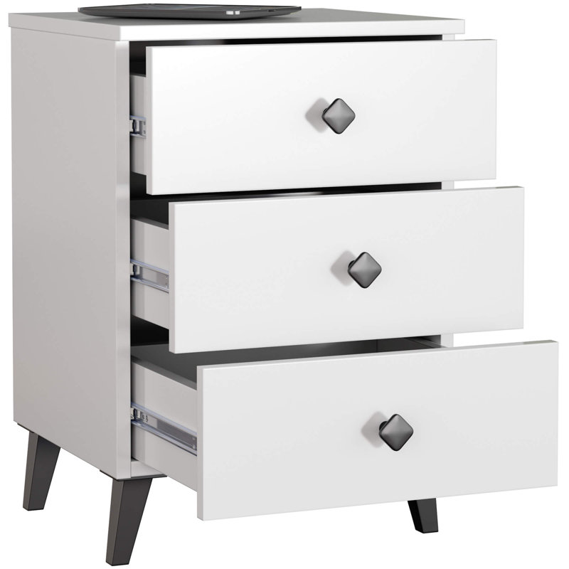 Netawaka 40cm W Particle Board Bedside Table