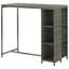 Gardette Rectangular Wicker Outdoor Bar Table , 120cm cm W 60cm cm D-1944017349