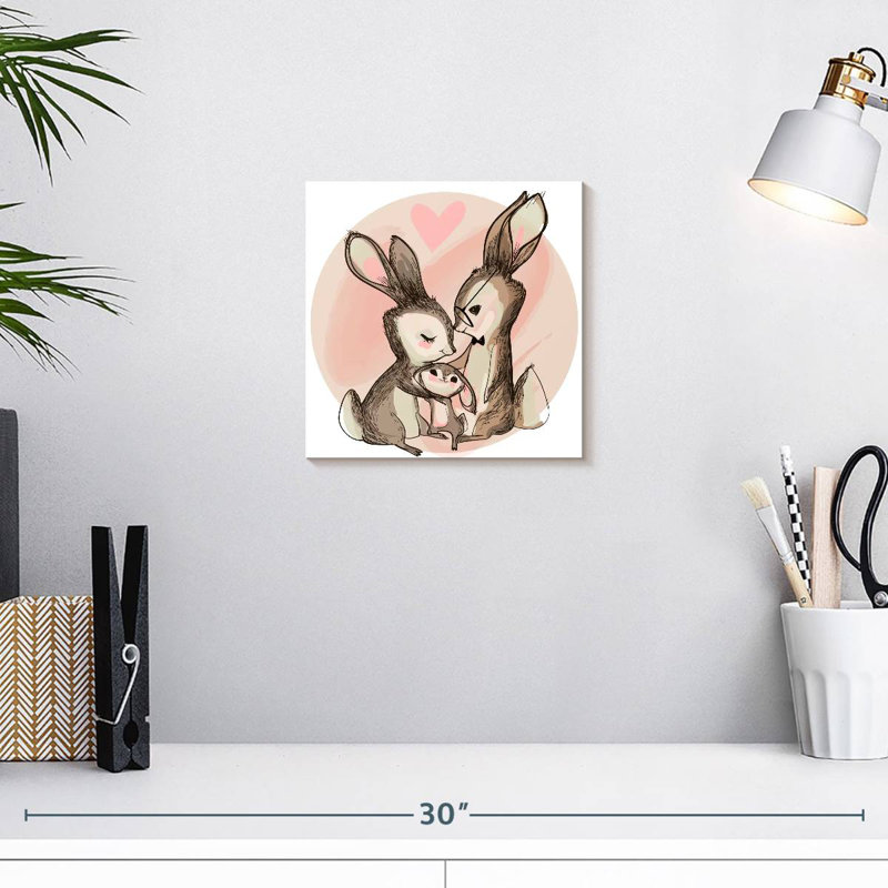 Ashelle Sweet Hare Family, H 10 po x l 10 po