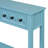  60" Rustic Entryway Console Table, Long Sofa Table with Bottom Shelf for Versatile Storage, Turquoise Green